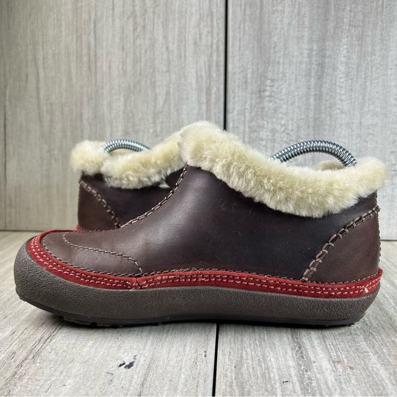 Merrell Spirit Tibet Low Dark Cinnamon Fur Insulated Winter Boot Womens Size 6.5 - Picture 4 of 10